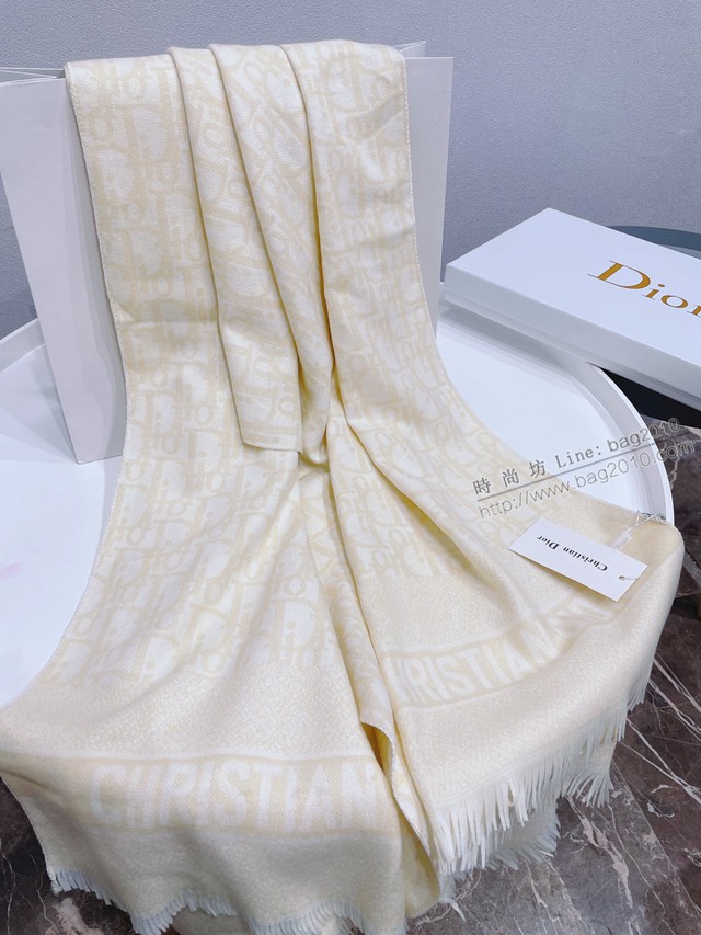 Dior秋冬新款披肩圍巾 迪奧2021新款羊絨混紡女士圍巾  mmj1007